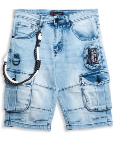 DISTRESSED CARGO BERMUDA SHORTS SUPERSTAR POCKET AREA ZERO STW GASTADO