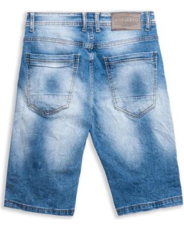 DISTRESSED PAINTED DENIM BERMUDA SHORTS AREA ZERO STW GASTADO