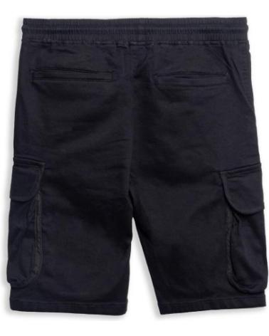AREA ZERO SCHWARZE FASHION-BERMUDA MIT CARGO-SEITENTASCHEN NEGRO