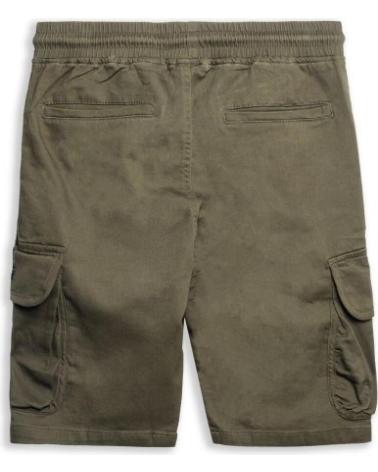 AREA ZERO OLIVGRÜNE FASHION-BERMUDA MIT CARGO-SEITENTASCHEN VERDOSO
