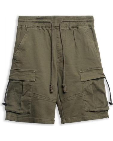 CARGO BERMUDA SHORTS IN GRÜN MIT SEITENTASCHEN UND GUMMIBUND AREA ZERO VERDOSO
