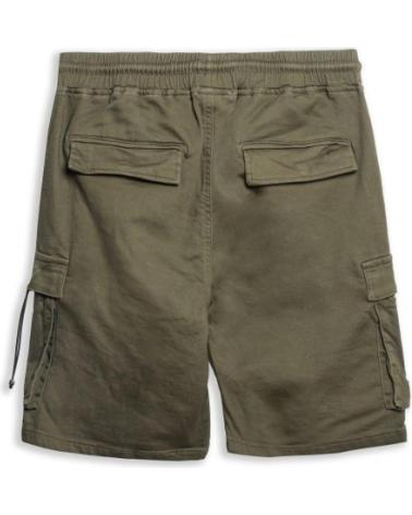 CARGO BERMUDA SHORTS IN GRÜN MIT SEITENTASCHEN UND GUMMIBUND AREA ZERO VERDOSO