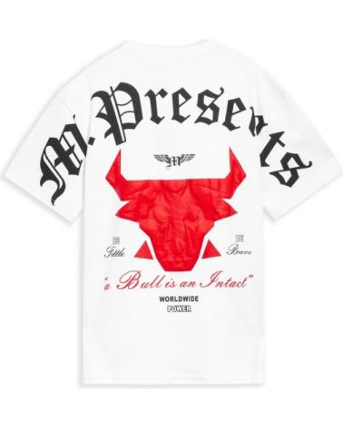 AREA ZERO M PRESENT BACK TEE T-SHIRT WEISS BLANCO