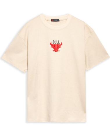 AREA ZERO M PRESENT BACK TEE T-SHIRT BEIGE BEIGE