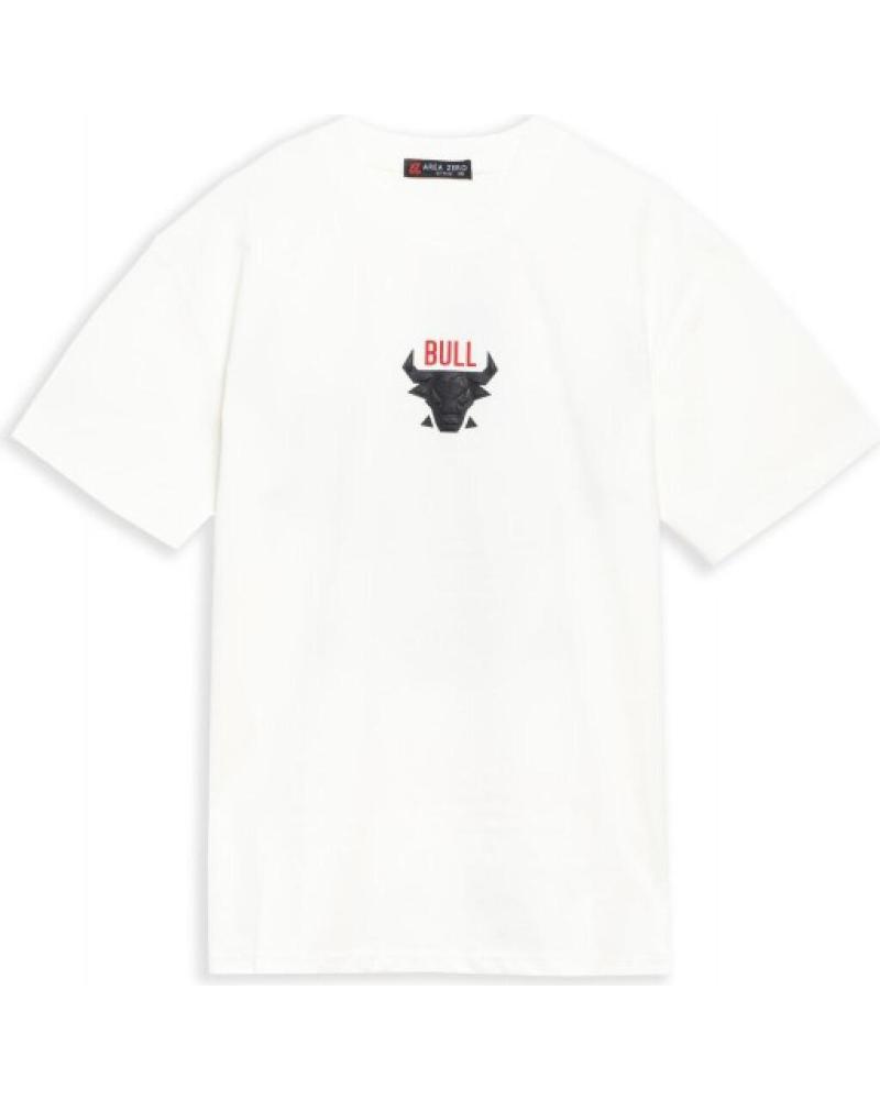 AREA ZERO BULL BACK TEE T-SHIRT WEISS BLANCO