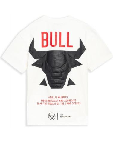 AREA ZERO BULL BACK TEE T-SHIRT WEISS BLANCO