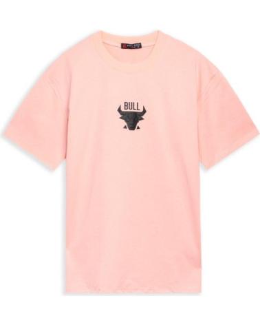 AREA ZERO BULL BACK TEE T-SHIRT ROSA ROSA