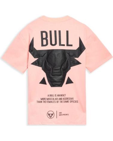 AREA ZERO BULL BACK TEE T-SHIRT ROSA ROSA