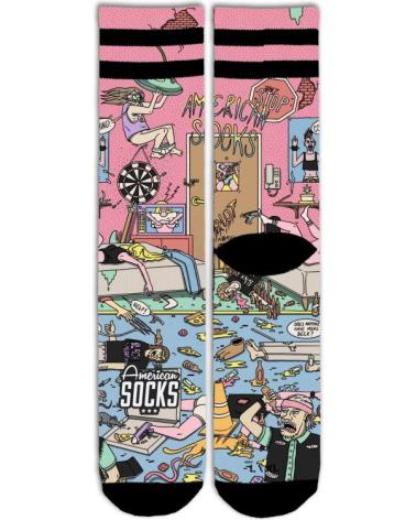 AMERICAN SOCKS MID HIGH SIGNATURE SOCKEN 'AMERICAN PIE' ROSA ROSA