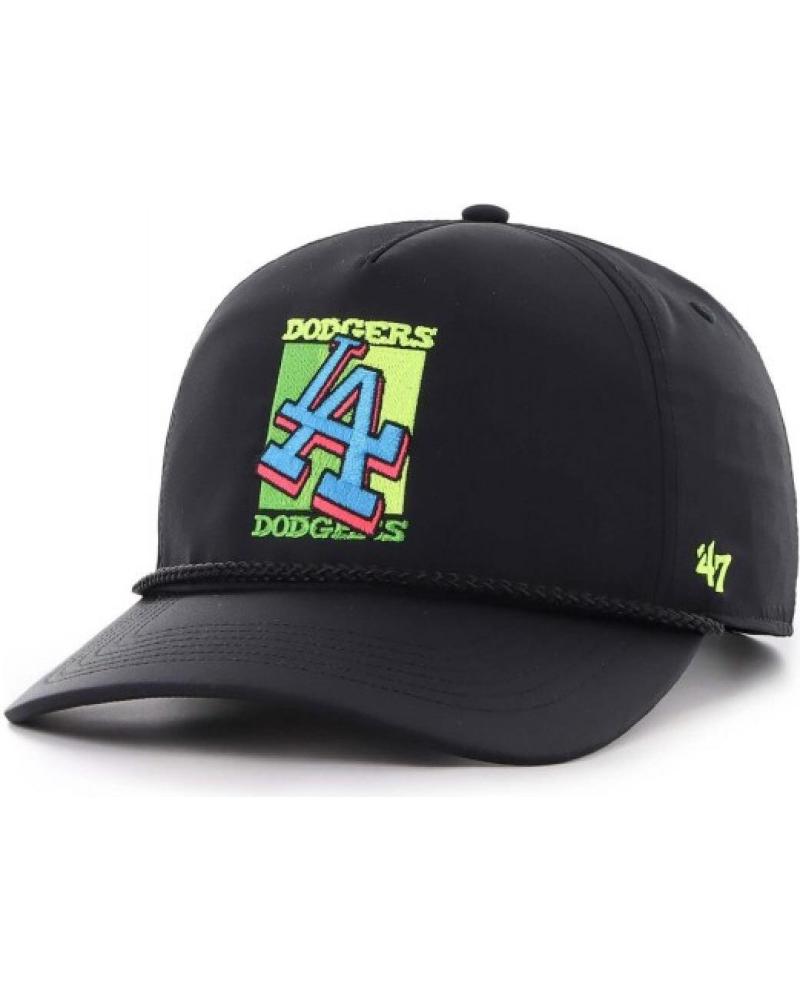 BONÉ PERFORMANCE HITCH CAP PRETO LOS ANGELES DODGERS '47 BRAND NEGRO