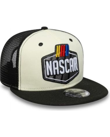 BONÉ NEW ERA NASCAR LOGO 9FIFTY TRUCKER BEGE E PRETO NEGRO