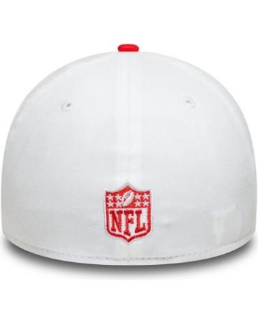 GORRA NEW ERA KANSAS CITY CHIEFS NFL TEAM LOGO 39THIRTY BLANCA Y ROJA BLANCO