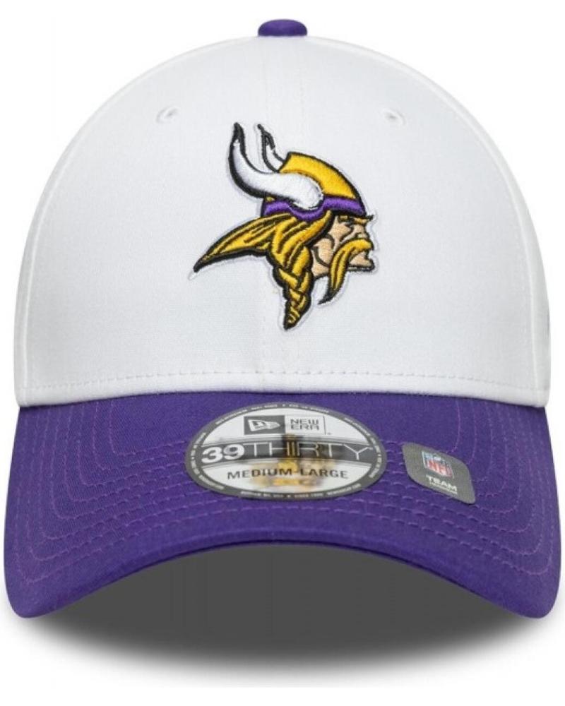 BONÉ NEW ERA MINNESOTA VIKINGS NFL TEAM LOGO 39THIRTY BRANCO E ROXO BLANCO