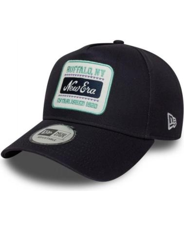 CAPPELLINO NEW ERA WASHED PATCH E-FRAME NERO DA UOMO MARINO