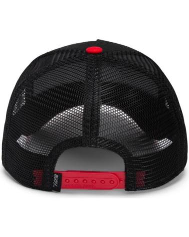 GOORIN BROS TRUCKER CAP THE GOAT STEER BLACK AND RED FOR MEN NEGRO