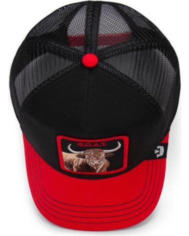 GOORIN BROS TRUCKER CAP THE GOAT STEER BLACK AND RED FOR MEN NEGRO
