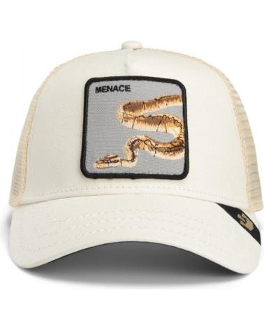 CAPPELLO TRUCKER GOORIN BROS DEADLY COMPANION BEIGE CON PATCH SERPENTE BEIGE