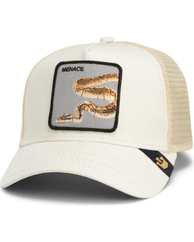 CAPPELLO TRUCKER GOORIN BROS DEADLY COMPANION BEIGE CON PATCH SERPENTE BEIGE