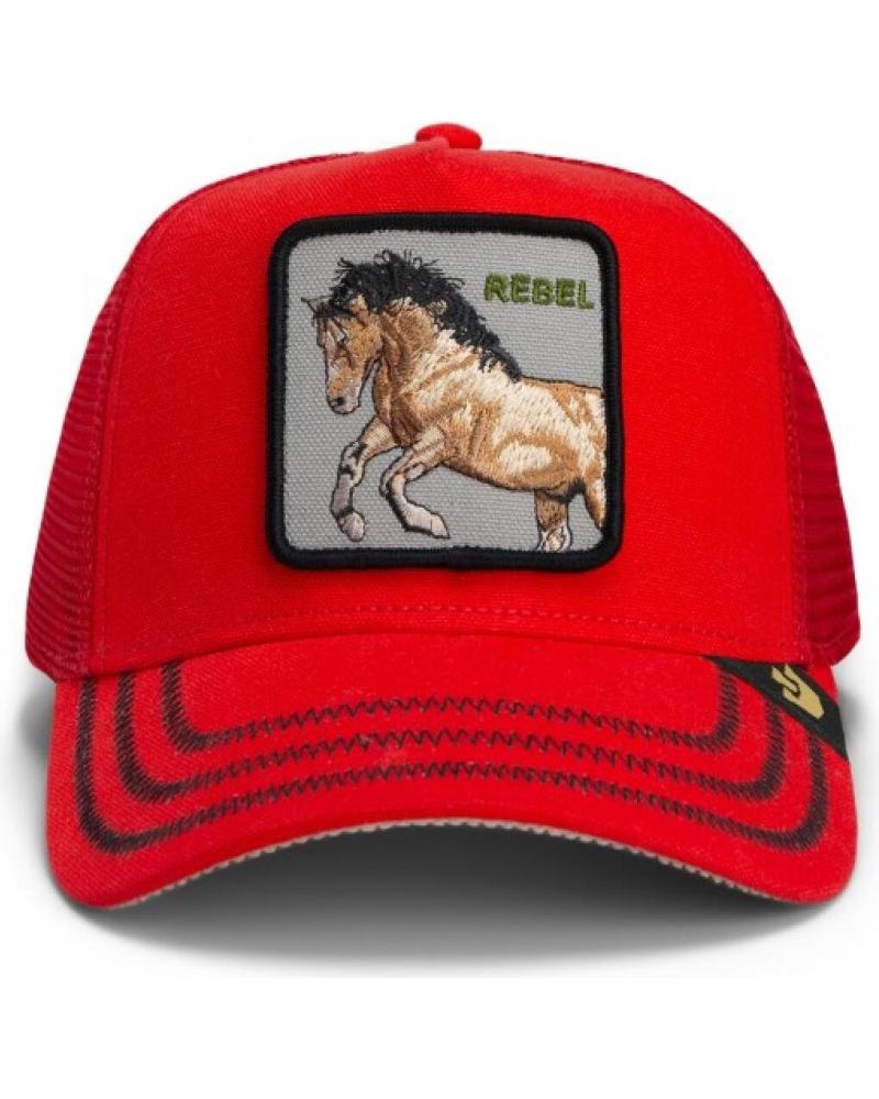 BONÉ TRUCKER GOORIN BROS THE WILD WEST CANVAS 'CAVALO' LARANJA NARANJA