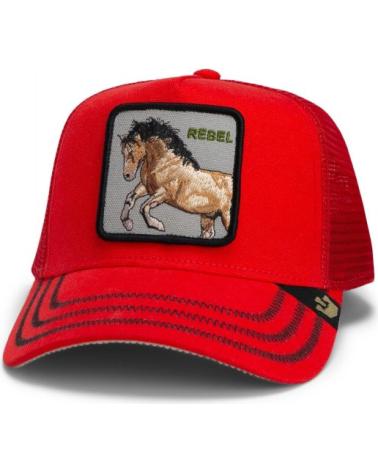 BONÉ TRUCKER GOORIN BROS THE WILD WEST CANVAS 'CAVALO' LARANJA NARANJA