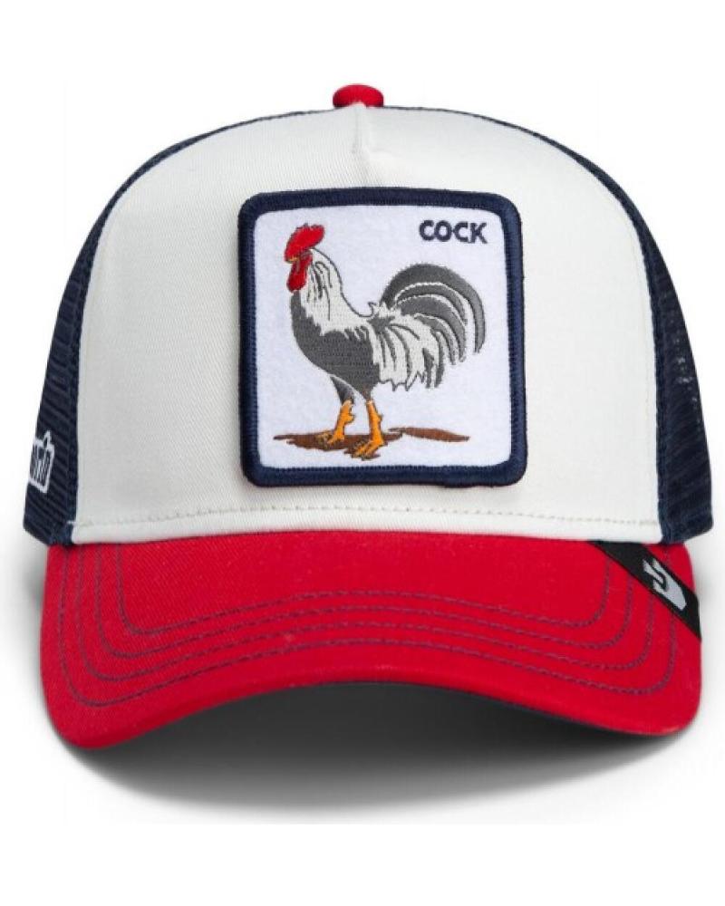 BONÉ TRUCKER GOORIN BROS TEAM ROOSTER 'GALO' BRANCO-MARINHO BLANCO