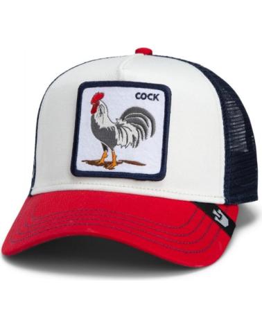 BONÉ TRUCKER GOORIN BROS TEAM ROOSTER 'GALO' BRANCO-MARINHO BLANCO