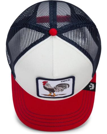BONÉ TRUCKER GOORIN BROS TEAM ROOSTER 'GALO' BRANCO-MARINHO BLANCO