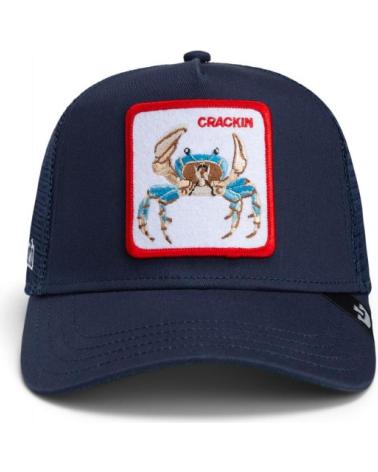BONÉ TRUCKER GOORIN BROS TEAM CRAB MARINHO MARINO