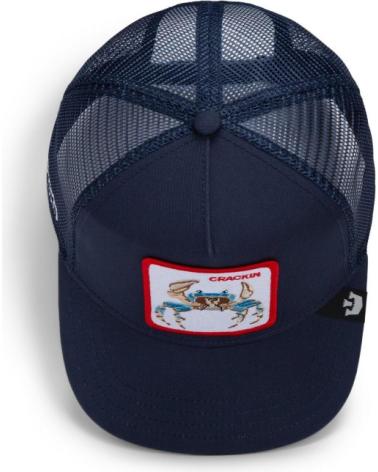 BONÉ TRUCKER GOORIN BROS TEAM CRAB MARINHO MARINO