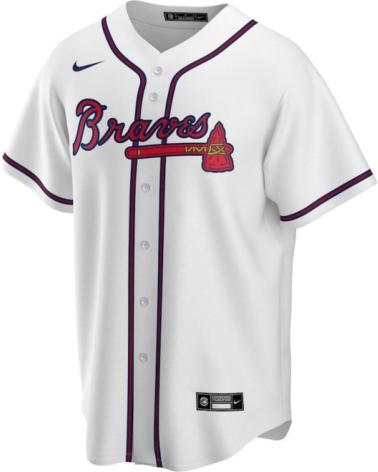NIKE ATLANTA BRAVES WHITE BASEBALL JERSEY - OFFICIAL MLB EDITION BLANCO