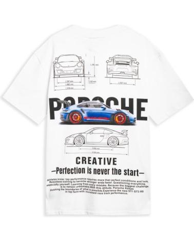 AREA ZERO GT3 CREATIVE OVERSIZED T-SHIRT WEISS BLANCO