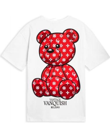 AREA ZERO VANTAGE BEAR OVERSIZE T-SHIRT WEISS BLANCO