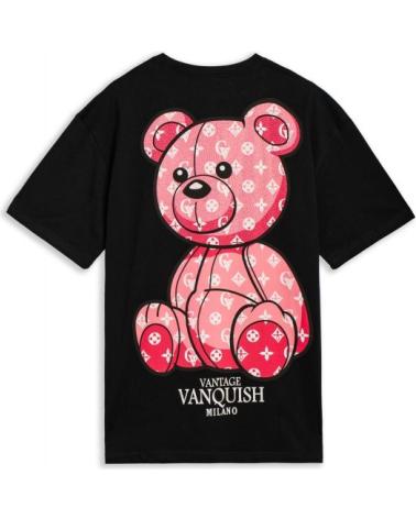 AREA ZERO VANTAGE BEAR OVERSIZE T-SHIRT SCHWARZ NEGRO