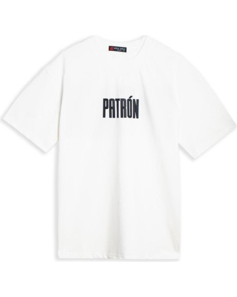 WEISSES OVERSIZE T-SHIRT 'EL PATRÓN' AREA ZERO BLANCO