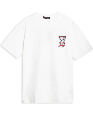 AREA ZERO RESTRICTED BEAR OVERSIZE T-SHIRT WEISS BLANCO