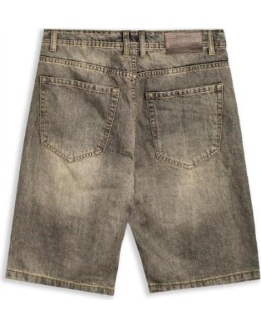 BERMUDA AREA ZERO FRONT POCKET NERO DELAVÉ NEGRO GASTADO
