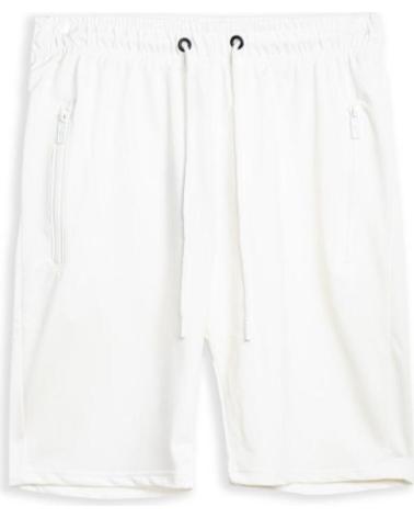 BERMUDA AREA ZERO ZIP POCKET PLAIN SHORT BIANCO BLANCO