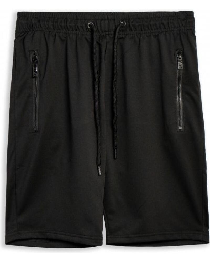 BERMUDA AREA ZERO ZIP POCKET PLAIN SHORT NERO NEGRO