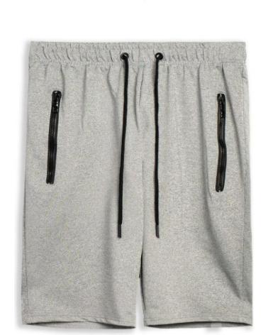 BERMUDA AREA ZERO ZIP POCKET PLAIN SHORT GRIGIO GRIS