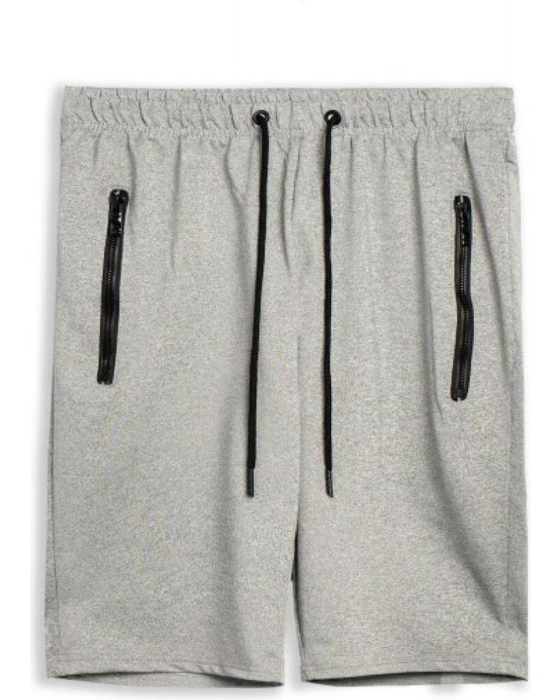 BERMUDA AREA ZERO ZIP POCKET PLAIN SHORT GRIGIO GRIS