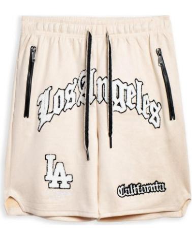SHORT IN SPUGNA AREA ZERO CALIFORNIA LOGO BEIGE BEIGE