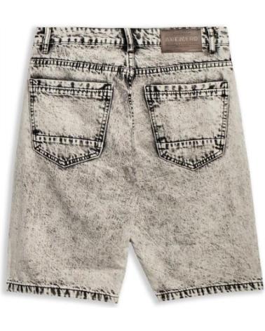 AREA ZERO BERMUDA JEANS CINZA 'FRONT ITEM' GRIS