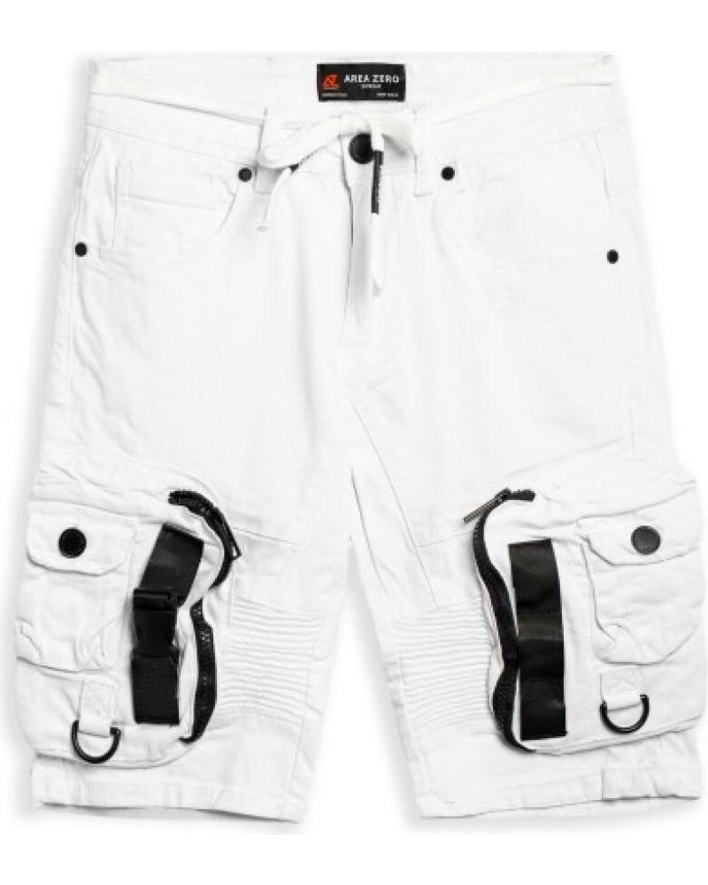 AREA ZERO BERMUDA BRANCA COM CORDÃO NA CINTURA BLANCO