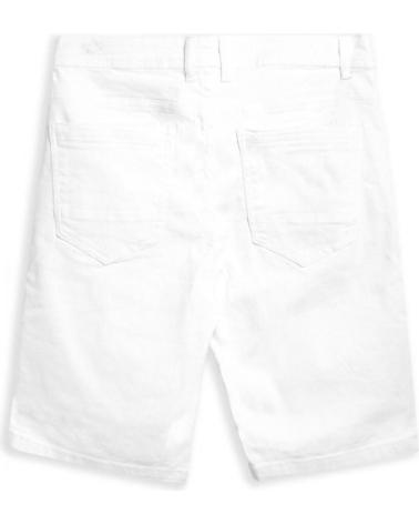 AREA ZERO BERMUDA BRANCA COM ZÍPERES FRONTAIS BLANCO