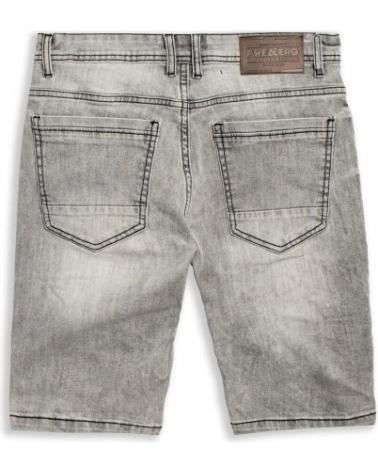 BERMUDA DESGASTADA AREA ZERO FRONT SEAMS CINZA GRIS