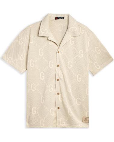 CAMISA CASUAL 'G PRINT' BEGE DA AREA ZERO BEIGE