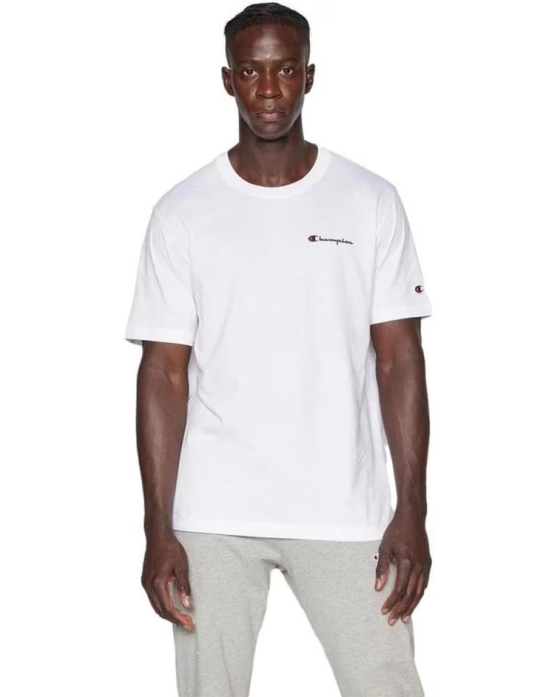 Herren-t-shirts-CHAMPION-CAMISETA-HOMBRE-220264-WW001-WHT-BLANCO