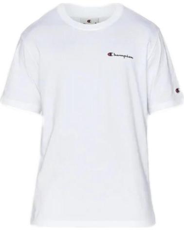 T-SHIRT CHAMPION SMALL LEGACY LOGO BIANCA RIF. 220264-WW001 BLANCO