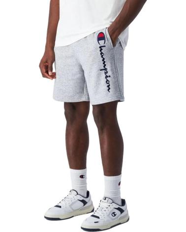 BERMUDA CHAMPION FRENCH TERRY LEGACY LOGO CINZA GRIS