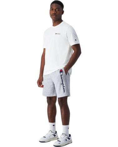 BERMUDA CHAMPION FRENCH TERRY LEGACY LOGO CINZA GRIS